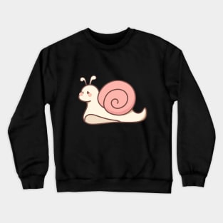 Cute pink snail Crewneck Sweatshirt